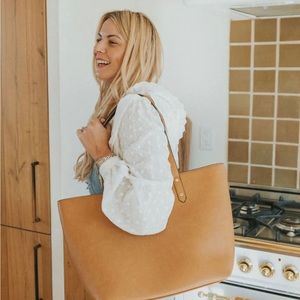 Poppy & Peonies laptop tote